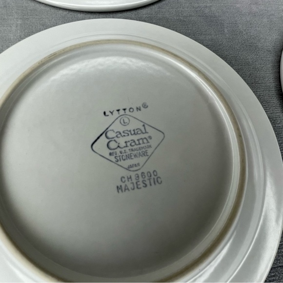 Vintage Lytton Casual Ceram Stoneware Japan Side Plates CH9600 Set of 4 - Picture 13 of 14